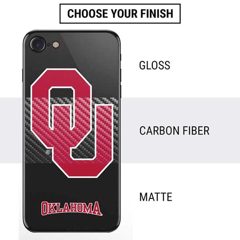 University of Oklahoma Sooners Black iPhone SE (2nd & 3rd Gen) Skin