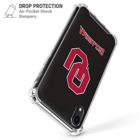 University of Oklahoma Sooners Black iPhone XR Clear Case