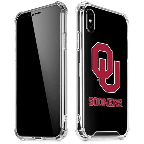 University of Oklahoma Sooners Black iPhone XS Max Clear Case