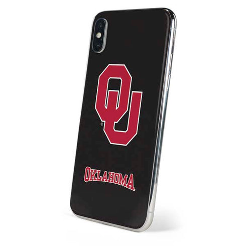 University of Oklahoma Sooners Black iPhone XS Max Skin