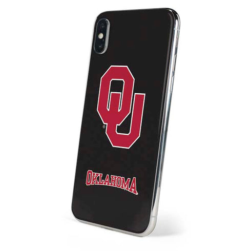University of Oklahoma Sooners Black iPhone XS Skin