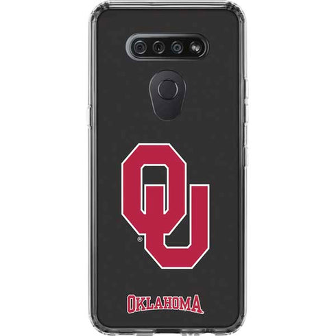 University of Oklahoma Sooners Black LG K51/Q51 Clear Case