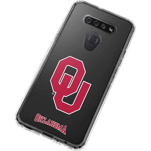 University of Oklahoma Sooners Black LG K51/Q51 Clear Case