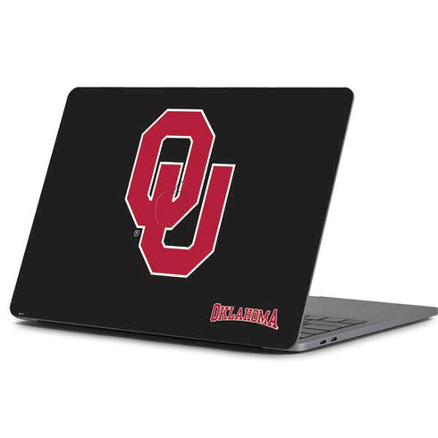 University of Oklahoma Sooners Black Apple MacBook Pro 13-inch Skin