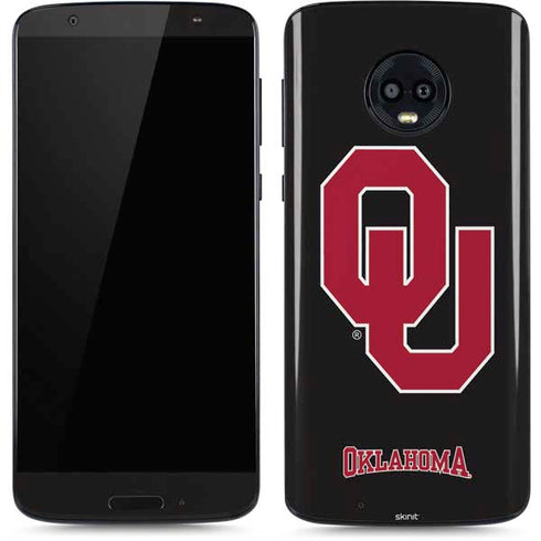 University of Oklahoma Sooners Black Moto G6 Skin