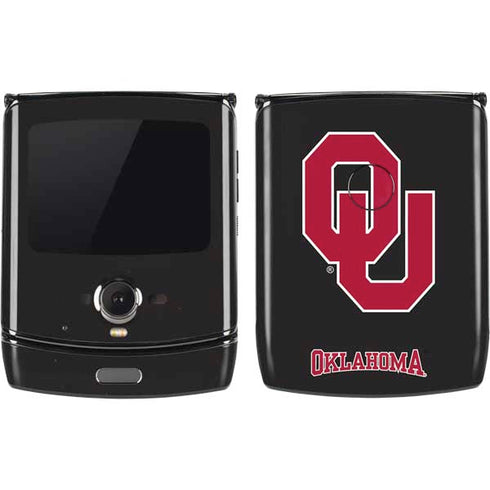 University of Oklahoma Sooners Black Motorola RAZR Skin