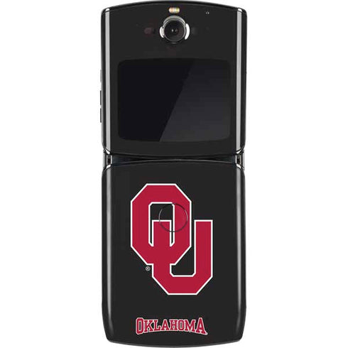 University of Oklahoma Sooners Black Motorola RAZR Skin