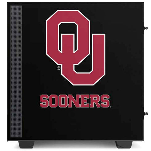 University of Oklahoma Sooners Black NZXT H510 Compact ATX Mid-Tower Case Skin