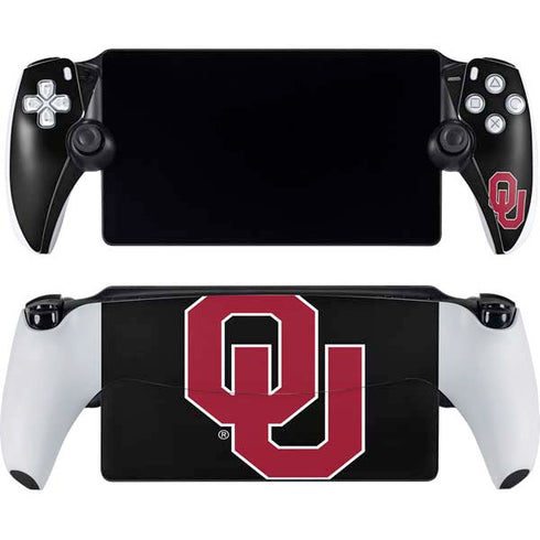 University of Oklahoma Sooners Black PlayStation Portal Remote Player Skin