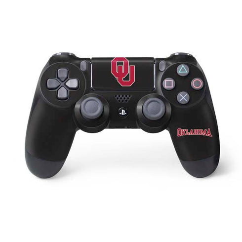 University of Oklahoma Sooners Black PS4 Controller Skin