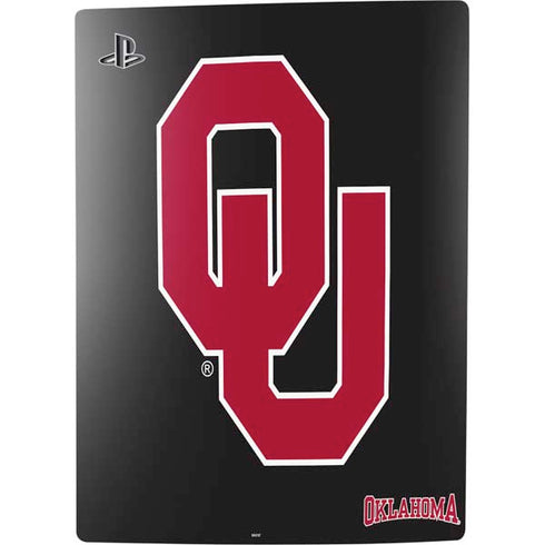 University of Oklahoma Sooners Black PS5 Digital Edition Bundle Skin