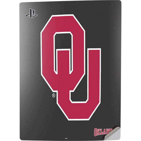 University of Oklahoma Sooners Black PS5 Digital Edition Console Skin