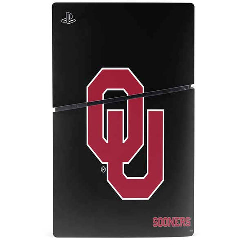 University of Oklahoma Sooners Black PS5 Slim Disk Bundle Skin
