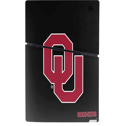 University of Oklahoma Sooners Black PS5 Slim Digital Edition Bundle Skin
