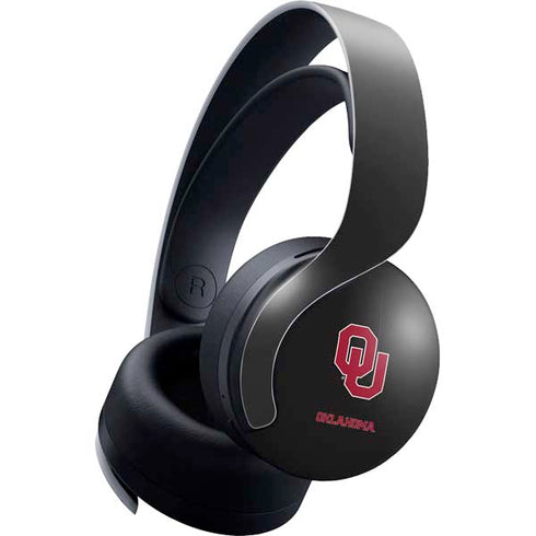 University of Oklahoma Sooners Black PULSE 3D Wireless Headset for PS5 Skin