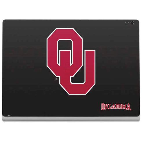 University of Oklahoma Sooners Black Surface Book 2 15in Skin