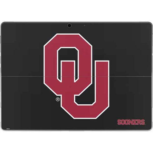 University of Oklahoma Sooners Black Surface Pro 8 Skin