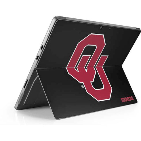 University of Oklahoma Sooners Black Surface Pro 8 Skin