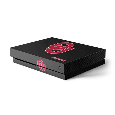 University of Oklahoma Sooners Black Xbox One X Console Skin