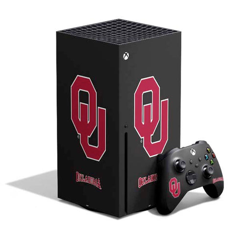 University of Oklahoma Sooners Black Xbox Series X Bundle Skin