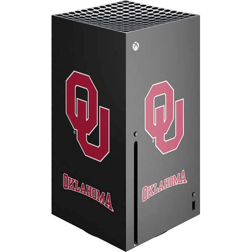 University of Oklahoma Sooners Black Xbox Series X Console Skin