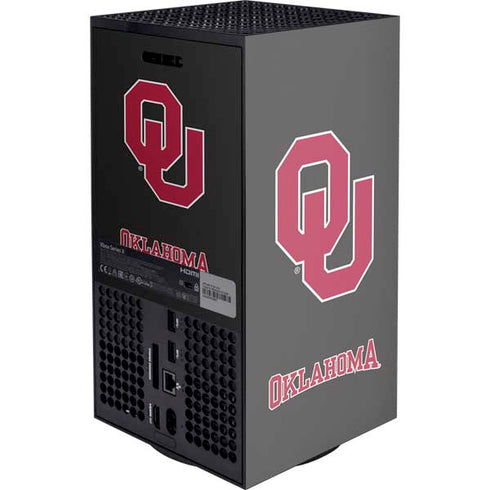 University of Oklahoma Sooners Black Xbox Series X Console Skin