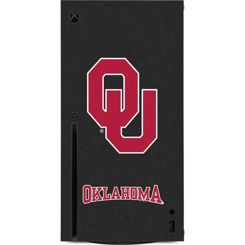 University of Oklahoma Sooners Black Xbox Series X Console Skin