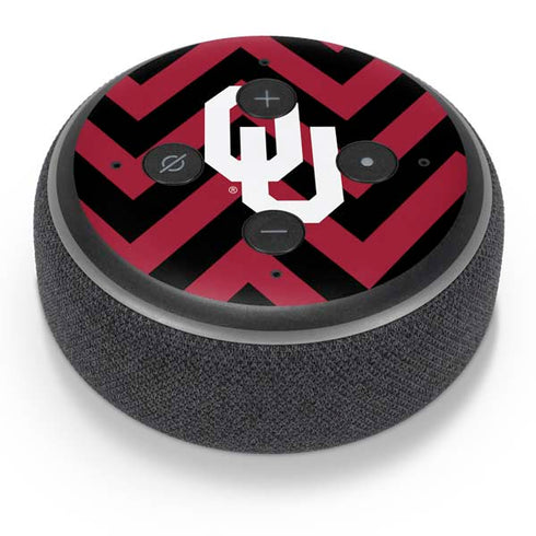 University of Oklahoma Sooners Chevron Amazon Echo Dot Skin