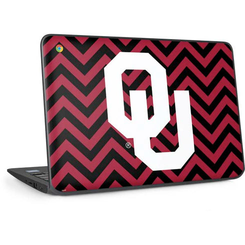 University of Oklahoma Sooners Chevron HP Chromebook Skin