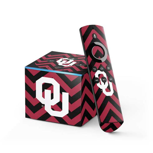 University of Oklahoma Sooners Chevron Fire TV Cube Skin