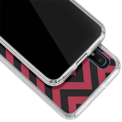 University of Oklahoma Sooners Chevron Galaxy A10e Clear Case