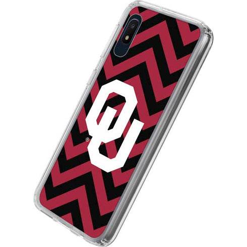 University of Oklahoma Sooners Chevron Galaxy A10e Clear Case