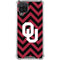 University of Oklahoma Sooners Chevron Galaxy A12 Clear Case