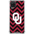 University of Oklahoma Sooners Chevron Galaxy A12 Clear Case