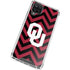 University of Oklahoma Sooners Chevron Galaxy A12 Clear Case