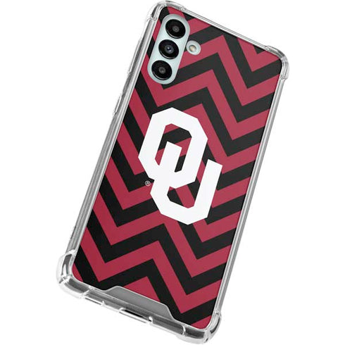 University of Oklahoma Sooners Chevron Galaxy A13 5G Clear Case