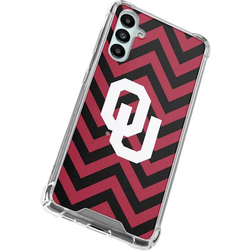 University of Oklahoma Sooners Chevron Galaxy A14 5G Clear Case