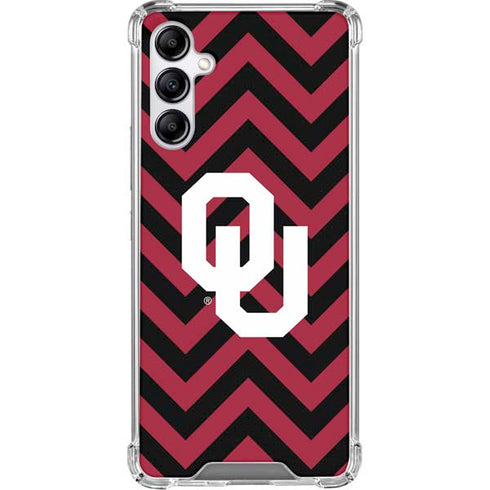 University of Oklahoma Sooners Chevron Galaxy A15 5G Clear Case