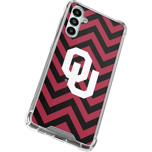 University of Oklahoma Sooners Chevron Galaxy A15 5G Clear Case