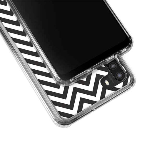 University of Oklahoma Sooners Chevron Galaxy A21 Clear Case