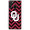 University of Oklahoma Sooners Chevron Galaxy A21 Clear Case