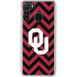 University of Oklahoma Sooners Chevron Galaxy A21 Clear Case
