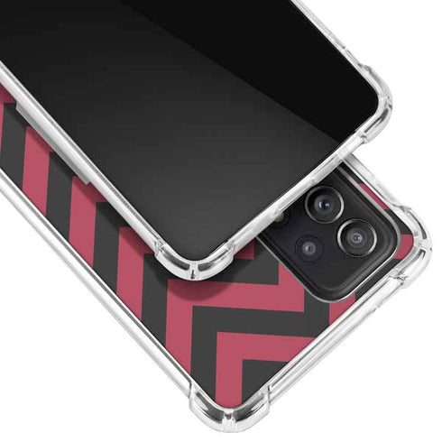 University of Oklahoma Sooners Chevron Galaxy A72 5G Clear Case