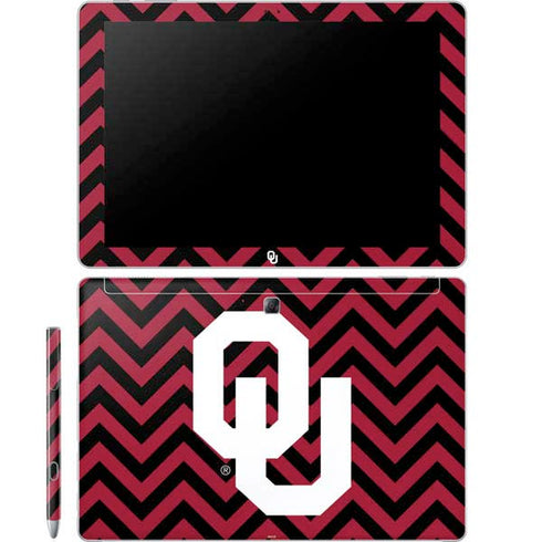 University of Oklahoma Sooners Chevron Galaxy Book 12in Skin