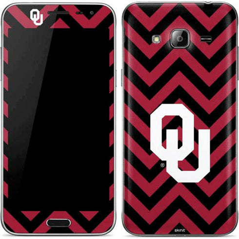 University of Oklahoma Sooners Chevron Galaxy J3 Skin