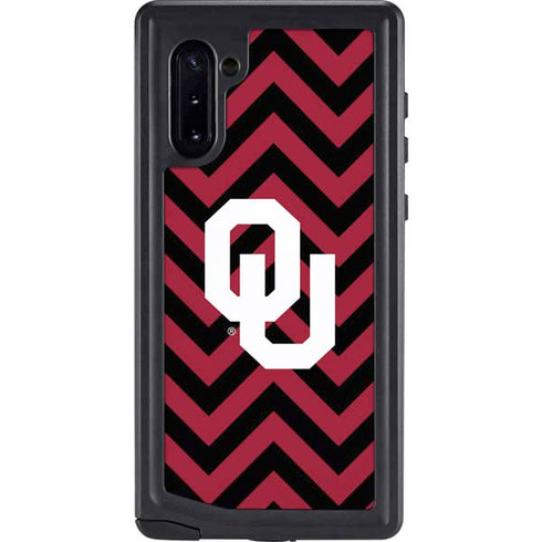 University of Oklahoma Sooners Chevron Galaxy Note 10 Waterproof Case
