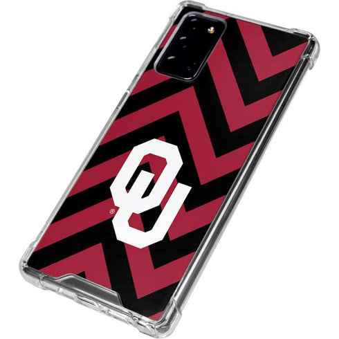 University of Oklahoma Sooners Chevron Galaxy Note20 5G Clear Case