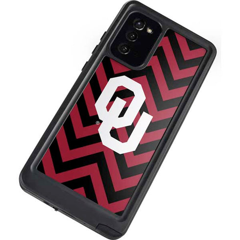 University of Oklahoma Sooners Chevron Galaxy Note20 5G Waterproof Case