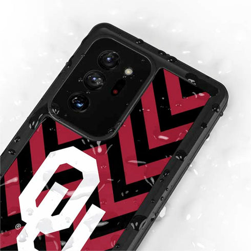 University of Oklahoma Sooners Chevron Galaxy Note20 Ultra 5G Waterproof Case