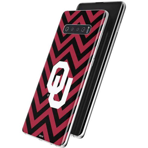 University of Oklahoma Sooners Chevron Galaxy S10 Plus Skin